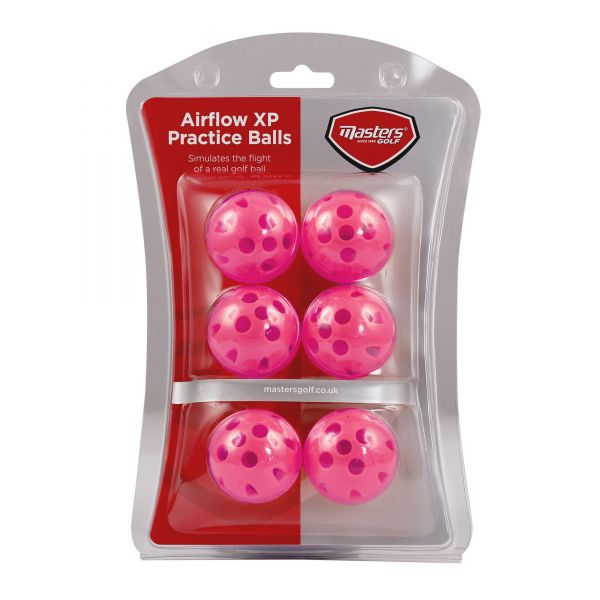 MASTERS Airflow Exercise Balls Yellow - 6 pieces