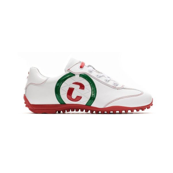 Duca del Cosma Kubana Golfschuh Damen weiß/grün/rot
