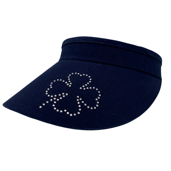 ER Golf Visor mit Spiralband schwarz - SWAROVSKI