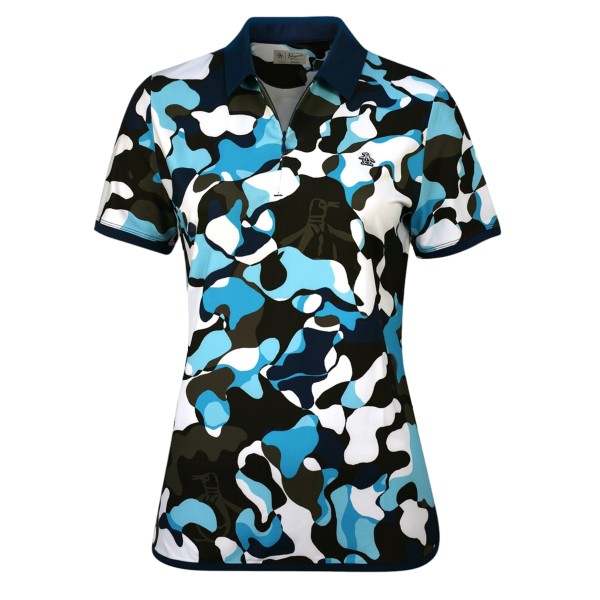 Original Penguin Short Sleeve ABSTRACT PRINTED Polo Damen