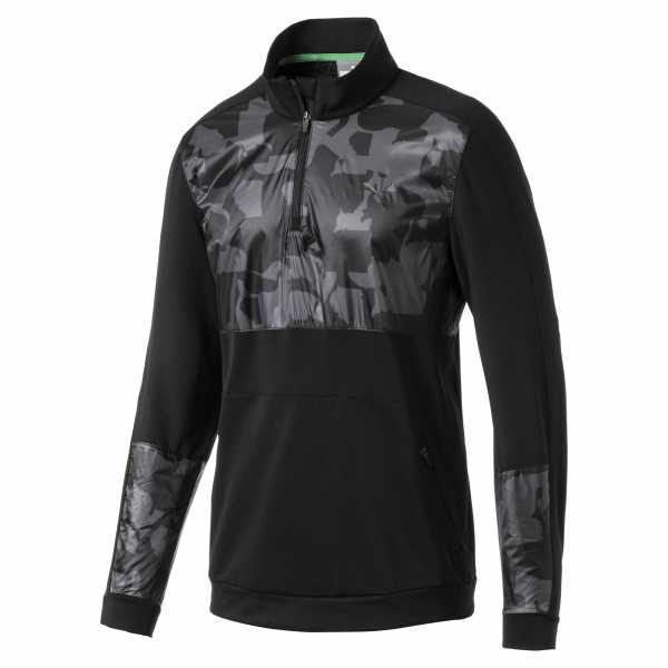 Puma Union Camo 1/4 Zip Layer Herren schwarz