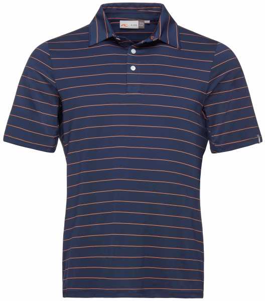 KJUS Soren Big Stripes Polo S/S Herren navy/orange