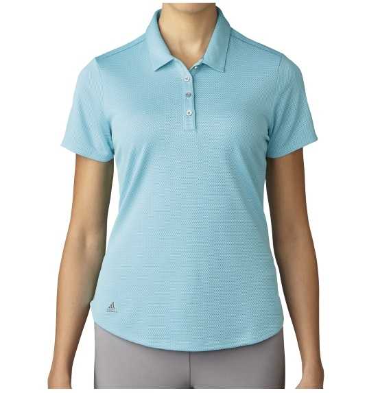 Adidas Microdot Short Sleeve Polo Damen blau