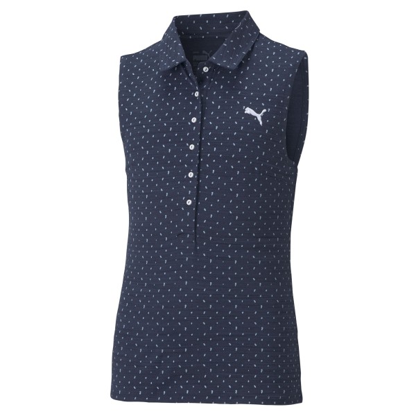 Puma Cloudspun SL Polka Polo Mädchen navy