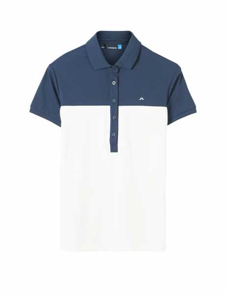 J. Lindeberg Carin TX Torgue Polo Damen weiß/navy