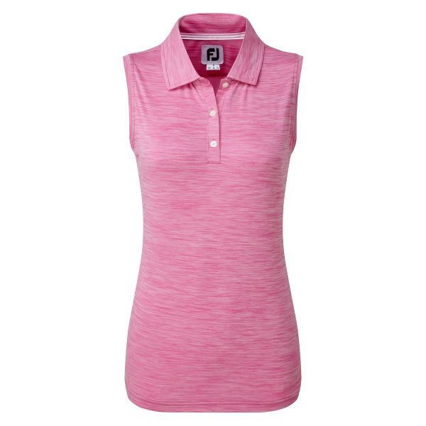 Footjoy Lisle Sleeveless Polo Damen rosa